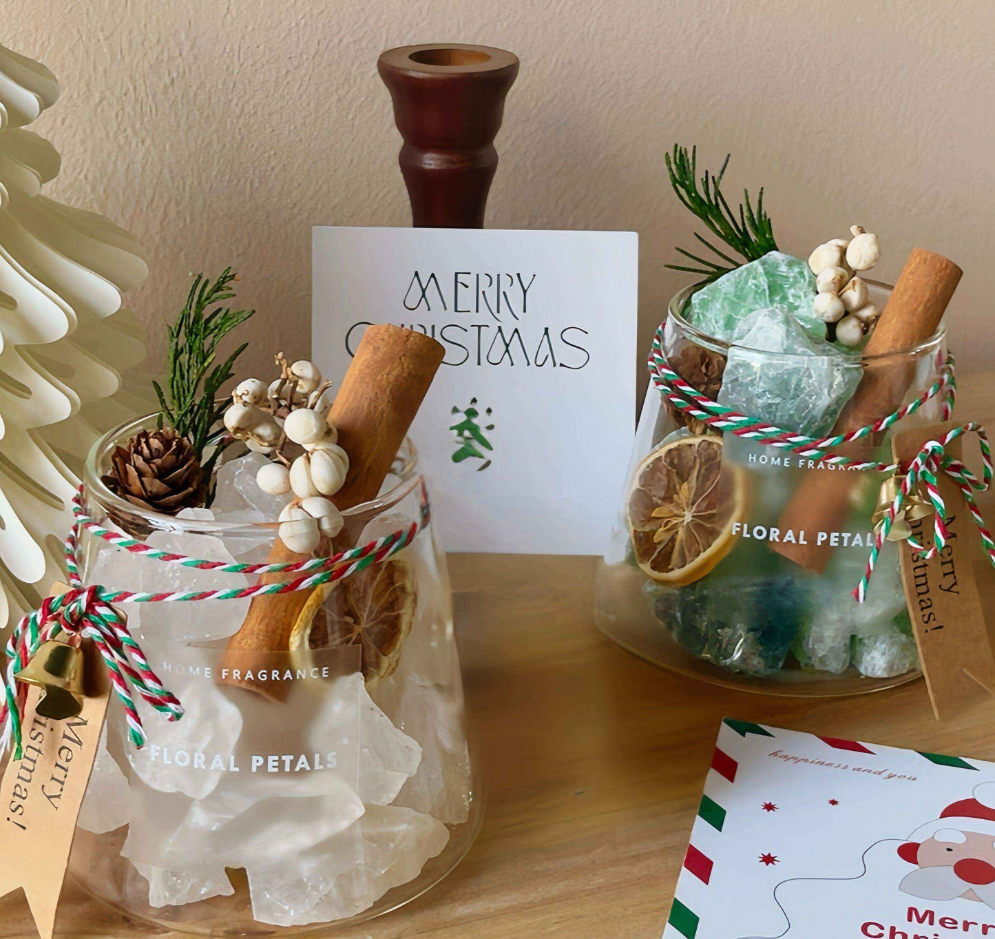 White Quartz Christmas Festive Decor - Cherish And Love