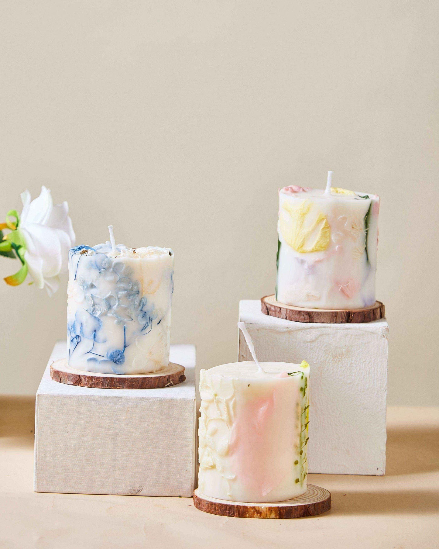Love & Calm Blossom Serenity Candle Trio Set - Cherish And Love