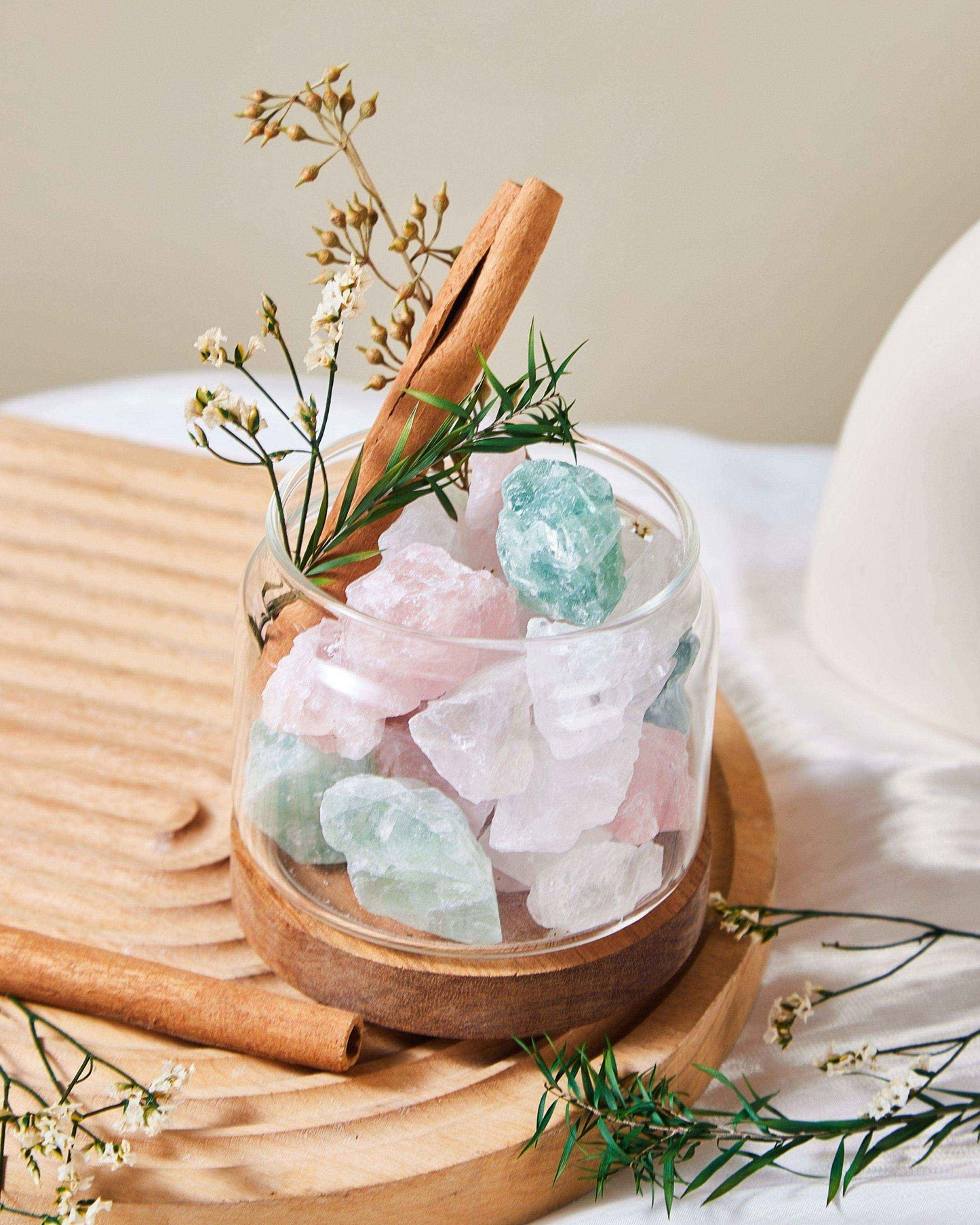 Rose & Green Quartz Woodland Serenity - Cherish And Love