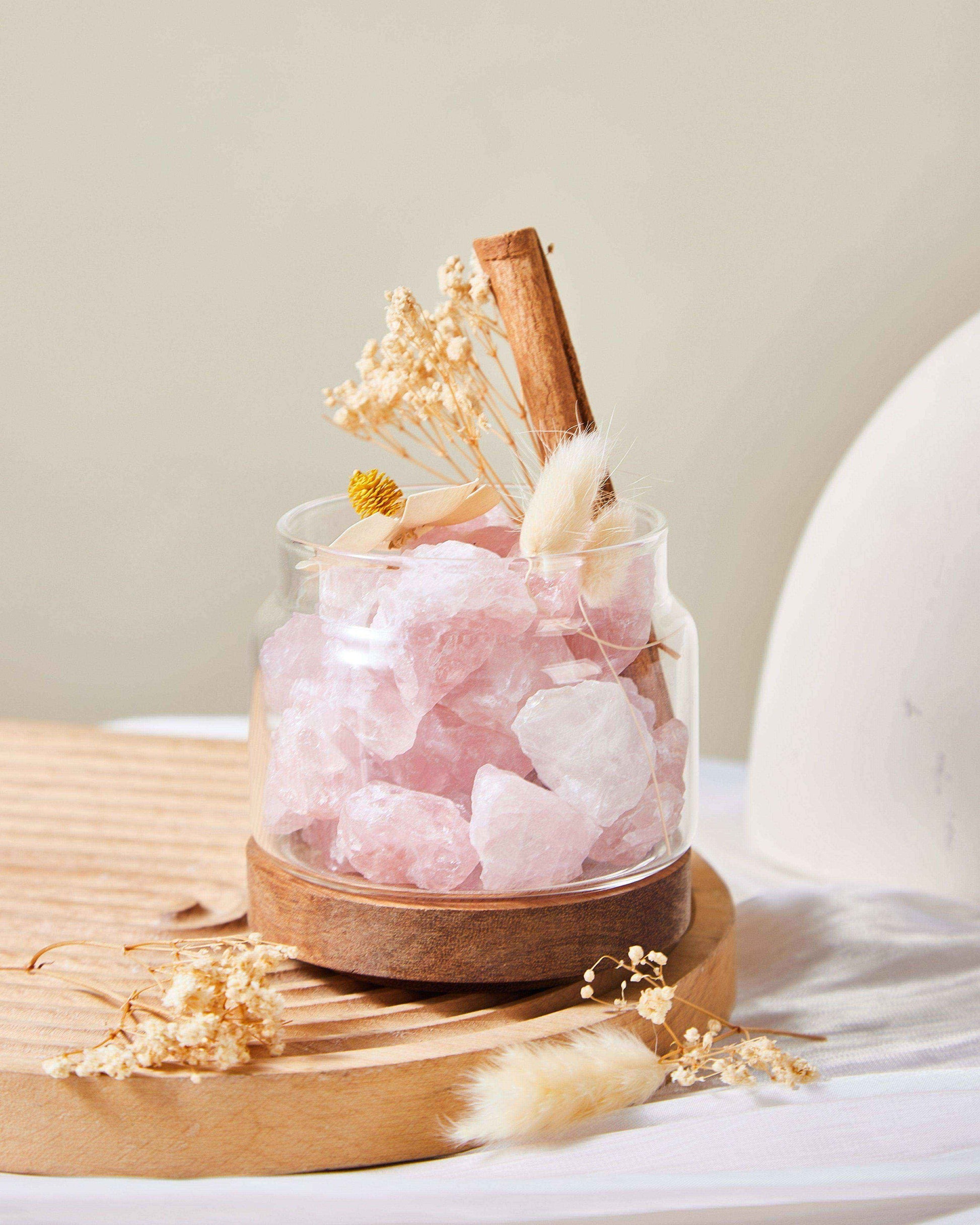 Rose Quartz Woodland Serenity - Cherish And Love