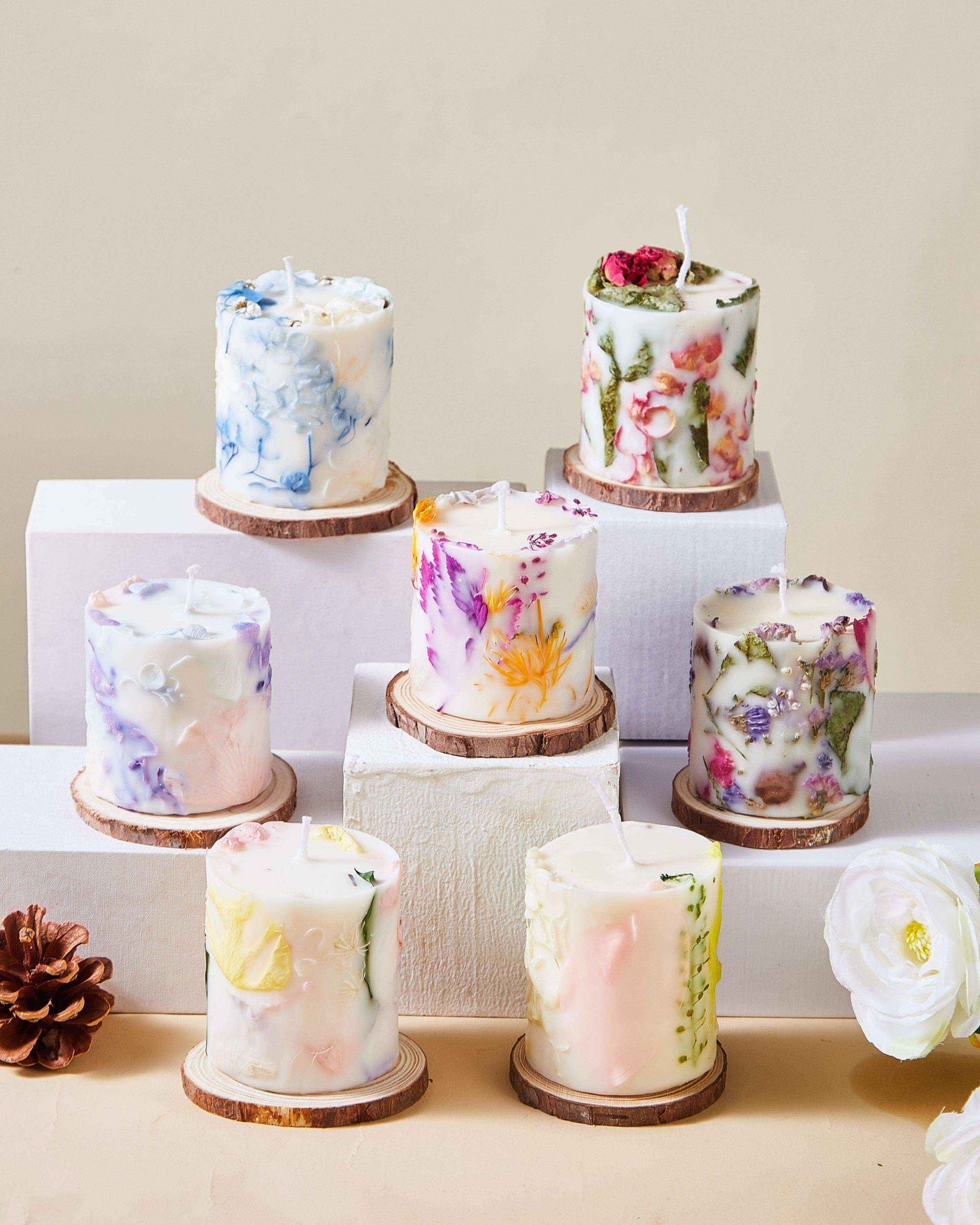 Love & Calm Blossom Serenity Candle Trio Set - Cherish And Love