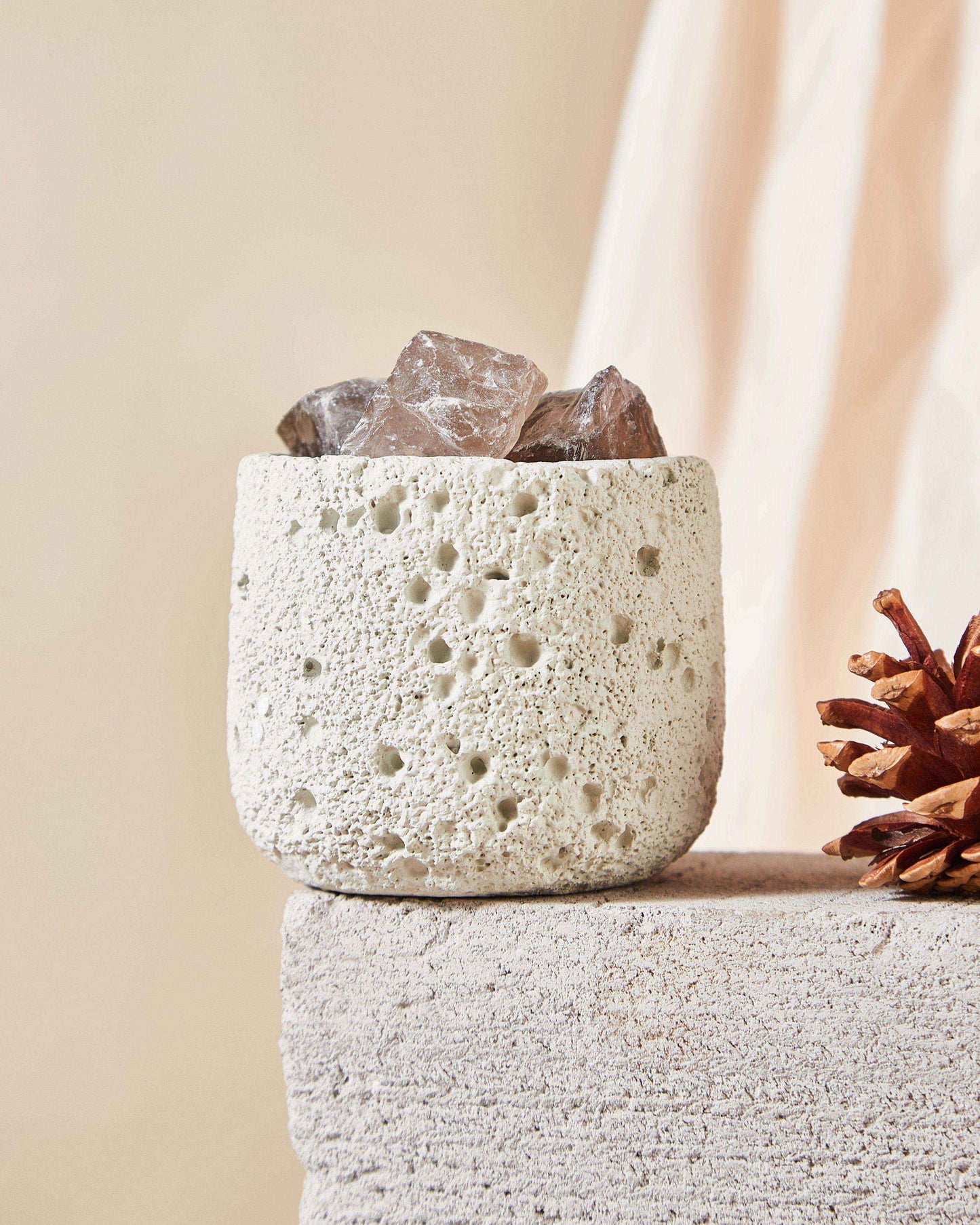 Smoky Quartz Meteor-Shaped Cup - Cherish And Love