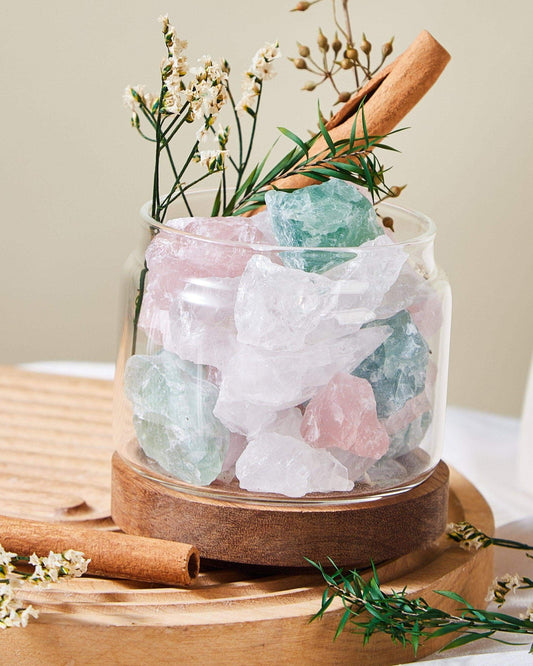 Rose & Green Quartz Woodland Serenity - Cherish And Love