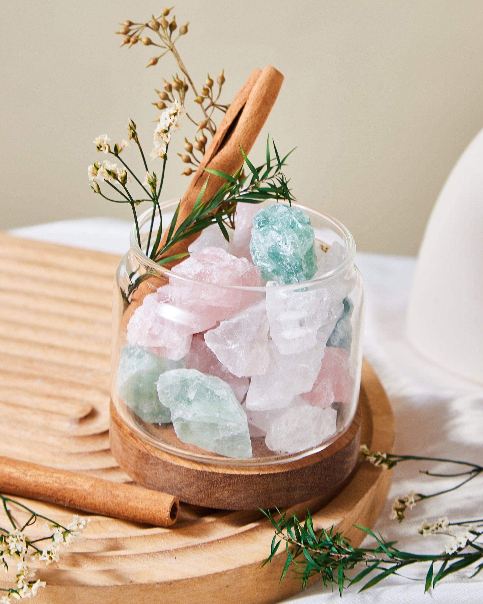 Rose & Green Quartz Woodland Serenity - Cherish And Love